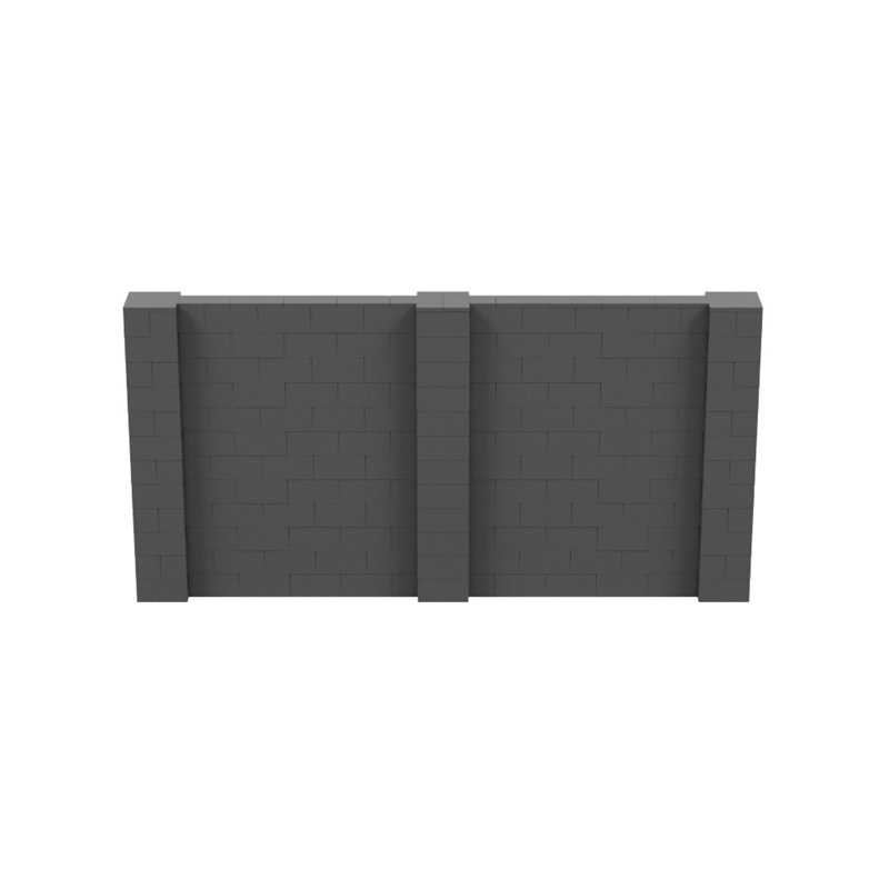 Cloison 1 panneau autoportante, Gris foncé, H 72 po x l 144 po x P 12 po