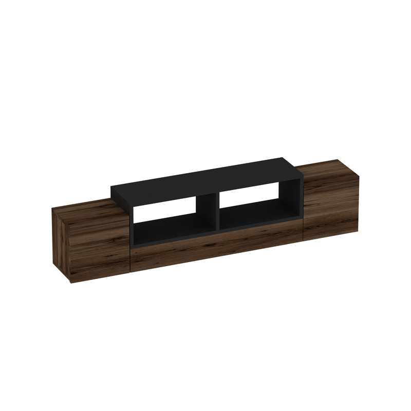 TV-Lowboard Defford für TVs bis zu 65", Dark Brown/Black