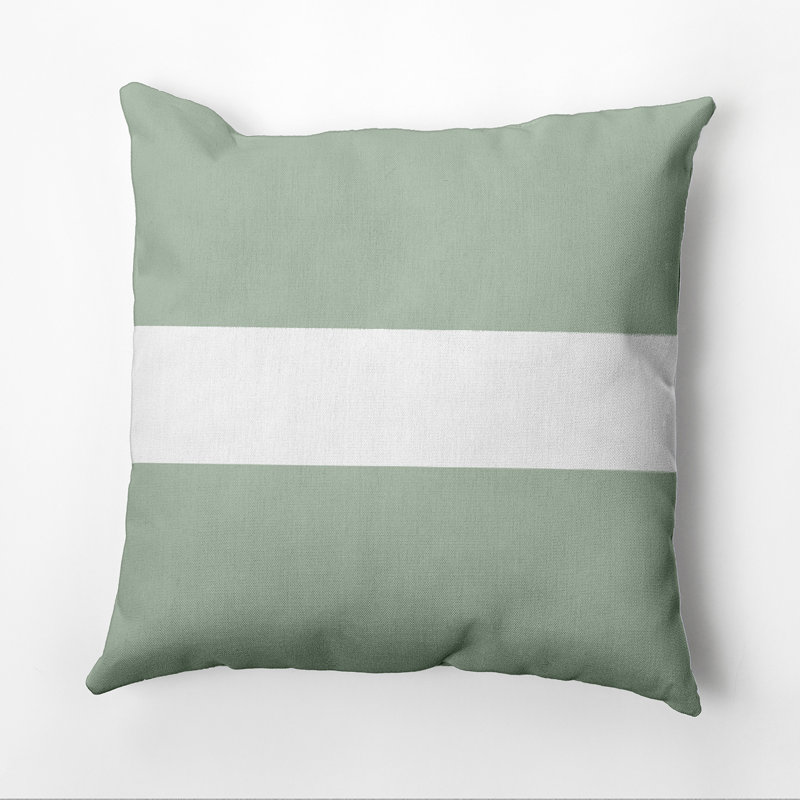Outdoor Reversible Throw Pillow, Pale Celery, 16" x 16"