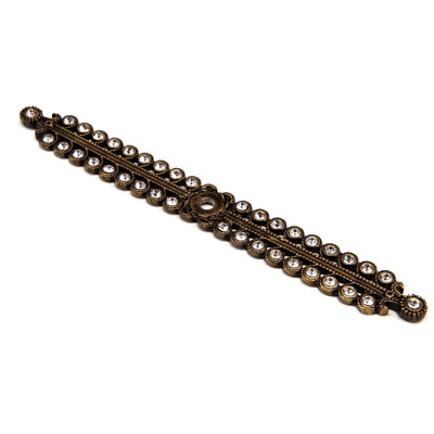 Caché large elongated escutcheon with Swarovski Clear Crystals 