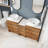58.86 " W Freestanding Standard 2 Double Single Vanity Bathroom Vanity With Ceramic Top