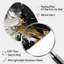«Exquis Darling Gold Abstract Wave On Black I», art mural asymétrique en forme de nébuleuse abstraite-109635731