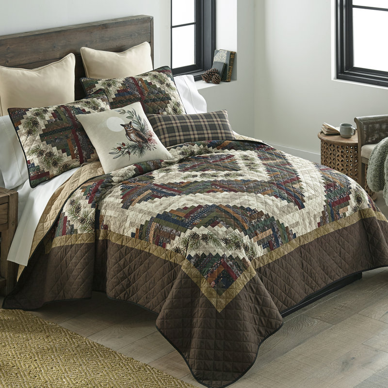 Donna Sharp Whitley 3PC Queen Quilt Set, Queen Quilt + 2 Standard Shams