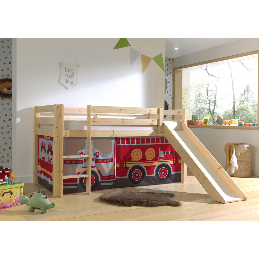 Pino European Single (90 x 200cm) Mid Sleeper Loft Bed