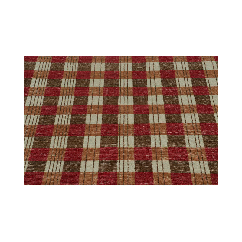 Homage Hand Knotted Wool Geometric Area Rug, Rectangle 10' x 14'