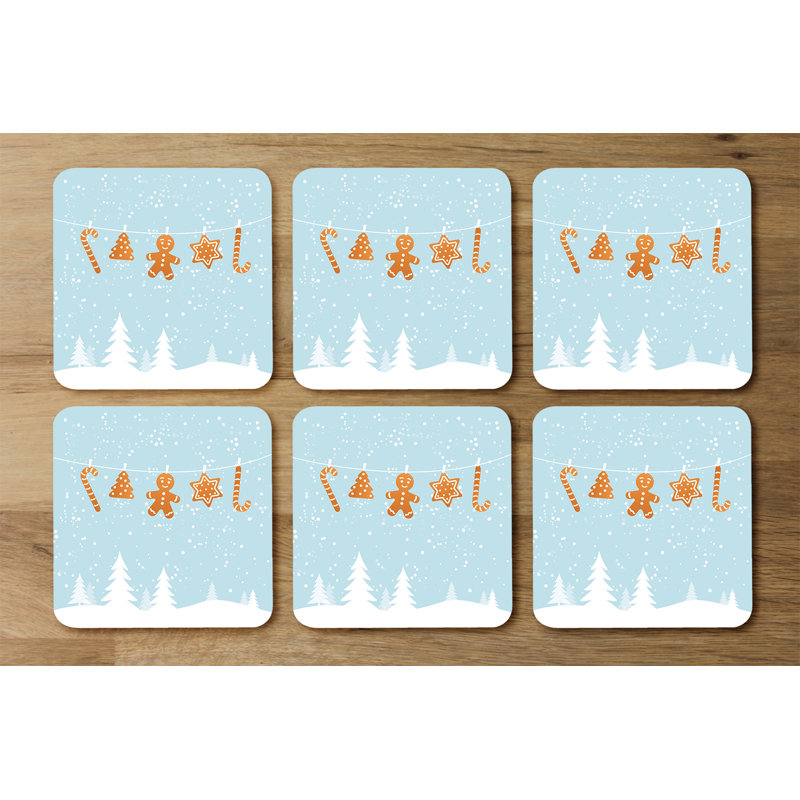 Square 6 Piece Coaster Set