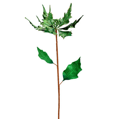Vickerman 32" Glitter Poinsetta Artificial Christmas Spray