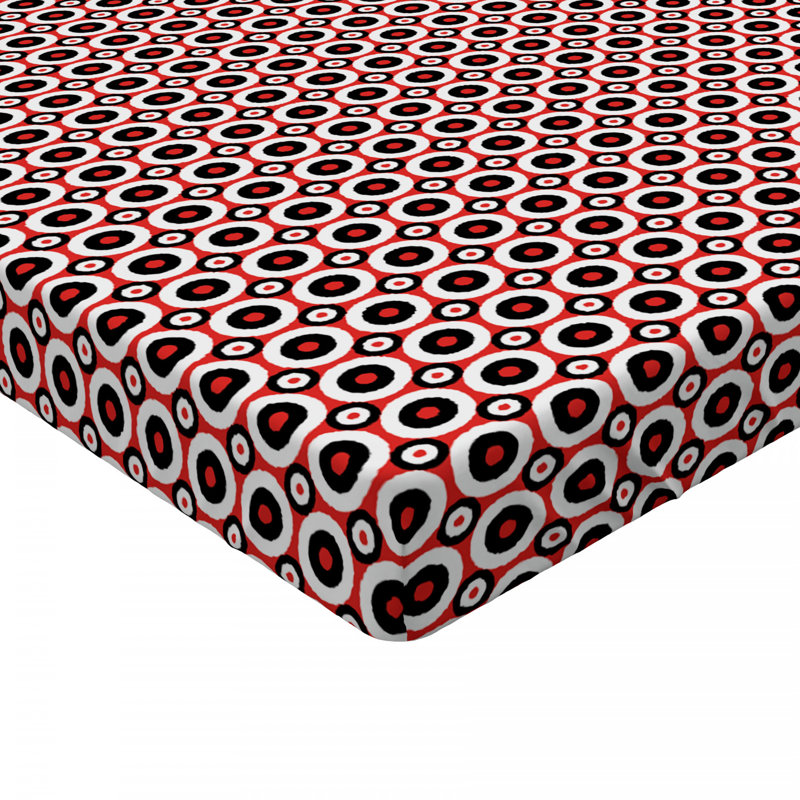 Microfiber Polka Dots Fitted Sheet, Twin Fitted Sheet