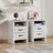 NightStand with Charging Station, Farmhouse Bedside Table with 2 Drawers and Open Storage,End Table with 2 AC Outlets & Type-C Ports for Bedroom,2 Pack-755350937-769347482
