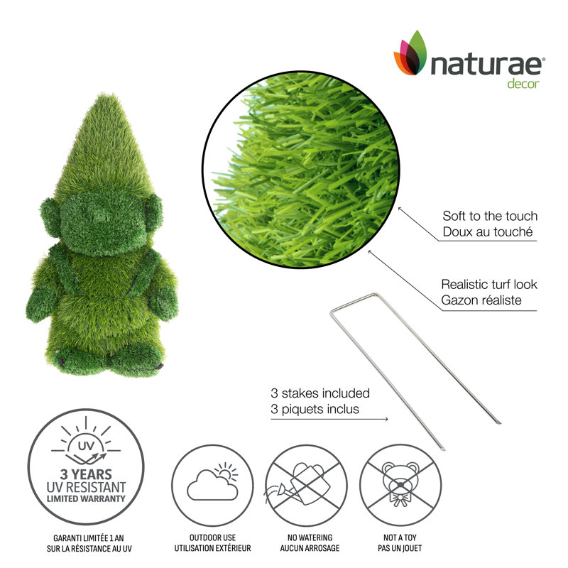 Turf Topiary Gnome 18-in