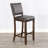 Desimirka Upholstered Counter Stool with Solid Wood Frame