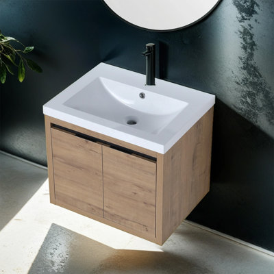 Selda   23.62'' Single Bathroom Vanity with Resin Top