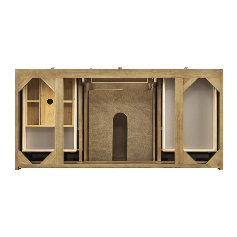 Laurent 48'' W Single Bathroom Vanity Base, Light Natural Oak