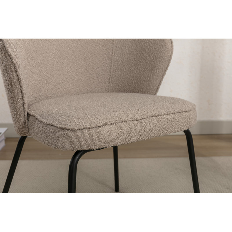 Chaise de salle à manger Donohoe Boucle, 2, Café clair