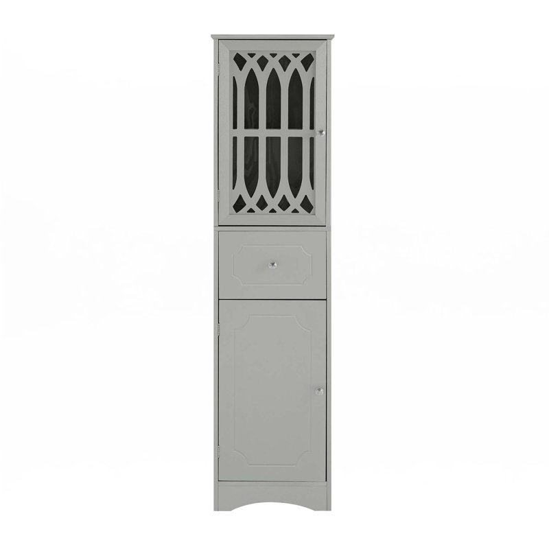 Tall Bathroom Cabinet, Grey
