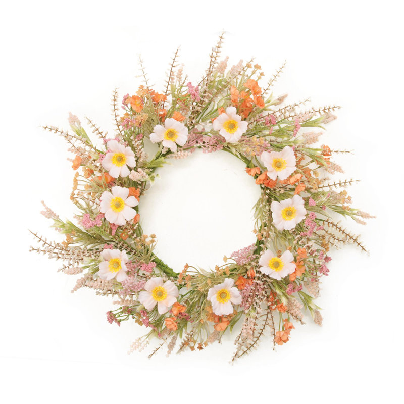 Couronne florale mixte 24 po