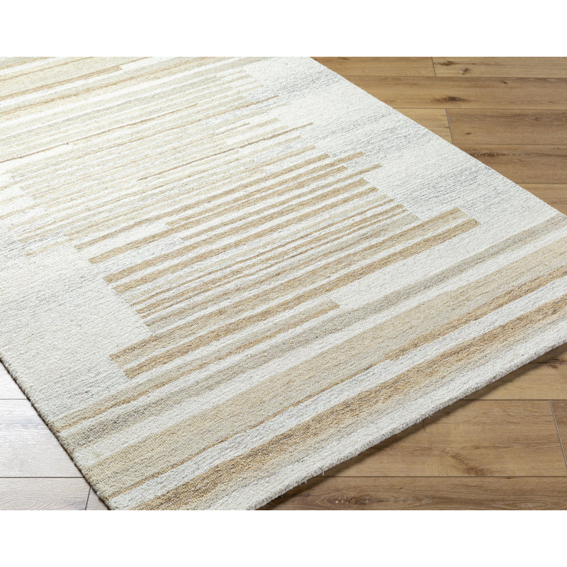 Khaylani Hand Tufted Wool Abstract Indoor Rug, Rectangle 8' x 10'