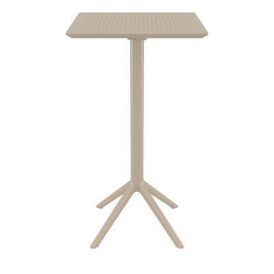 Farrah 23.6'' Resin Fliptop Outdoor Bar Table