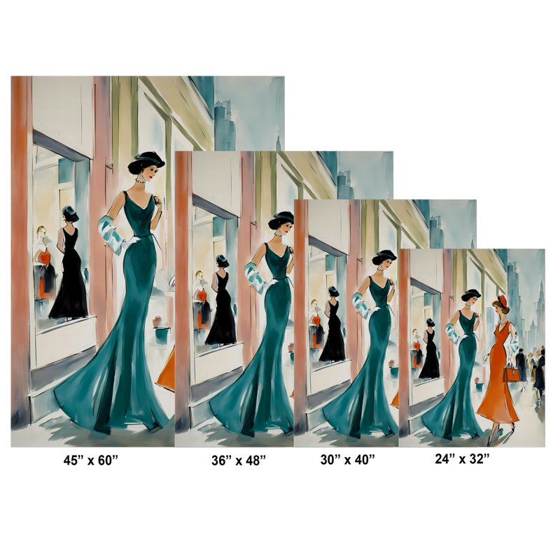 Glamour sur la Cinquième Avenue, H 32 po x l 24 po