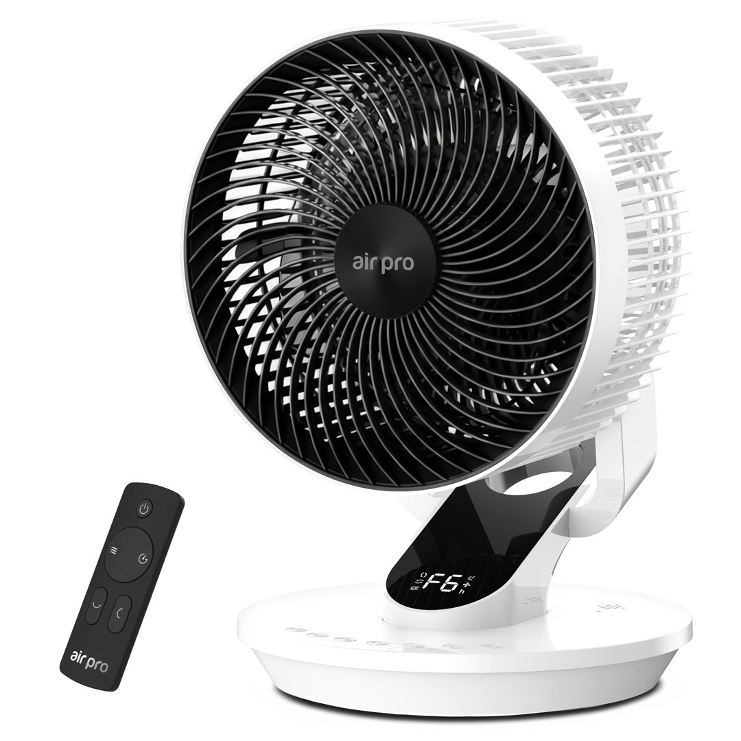 10" Desk Fan SmartVoice & Remote Control - 12H Timer-  6 Speeds