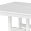 Table de salle à manger 6 places en PEHD robuste avec trou pour parasol central