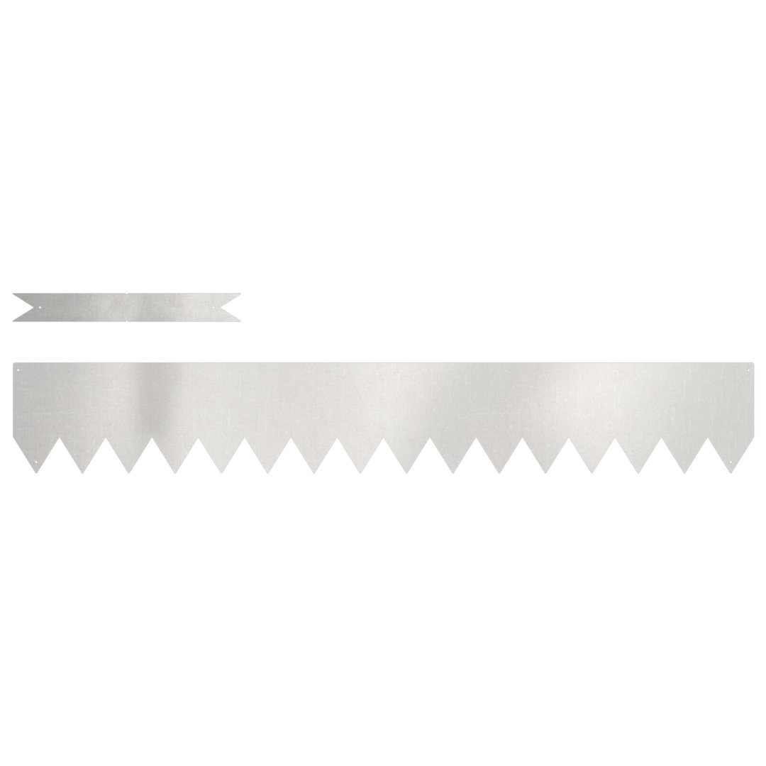 15cm H x 100cm W Stainless Steel Lawn Edging