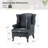 Anapatricia 32.5'' W Genuine Leather Wingback Armchairs-76393411