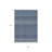3' X 5' Navy Blue And Ivory Chevron Washable Indoor Outdoor Area Rug