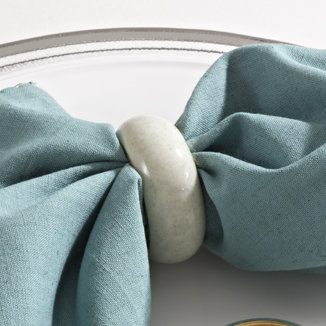 Metal Napkin Ring, Oyster
