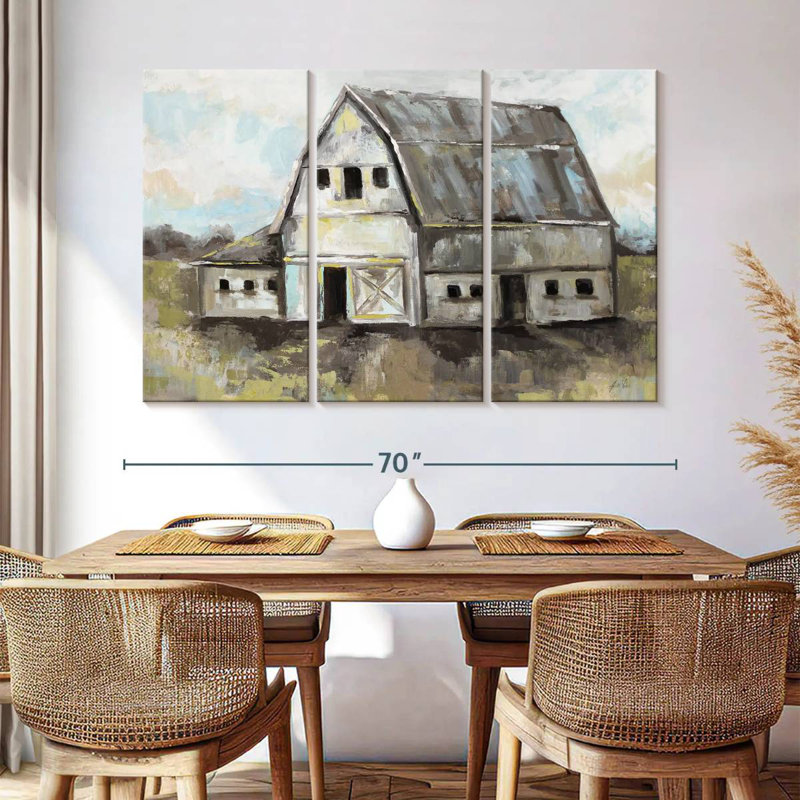Lilie Tranquil Barn, 42" H x 65" W