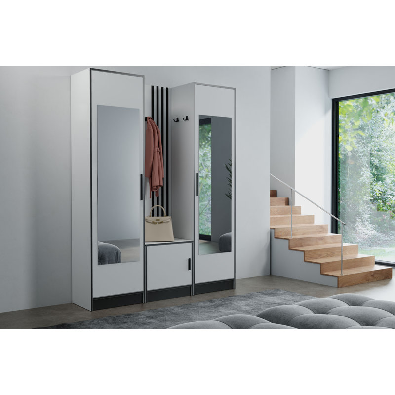 Alyxandria 2 Door Wardrobe, White