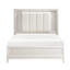 Tête de lit à DEL pour grand lit, blanc antique, article de décoration de chambre à coucher moderne avec tête de lit, finition blanche