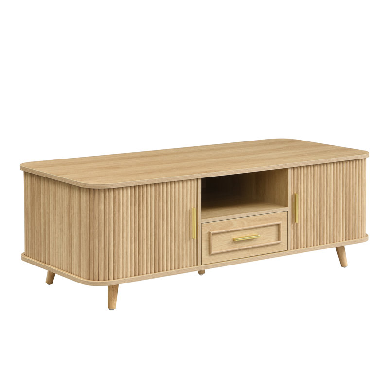 Kyra Multi-Storage Coffee Table, Natural