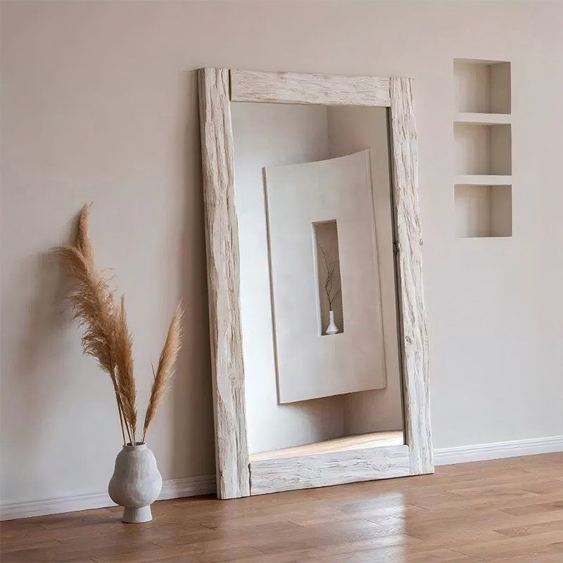 Rectangle Solid Wood Full Length Mirror, 78.74" x 43.31"