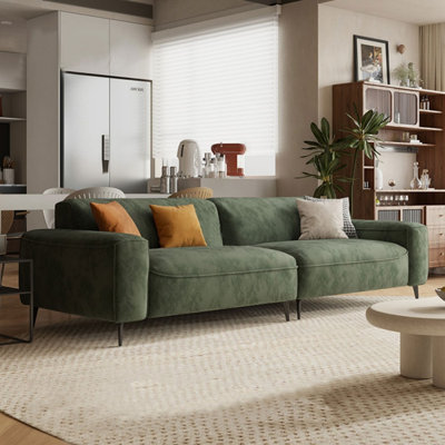 Coussin modulaire en polyester vert