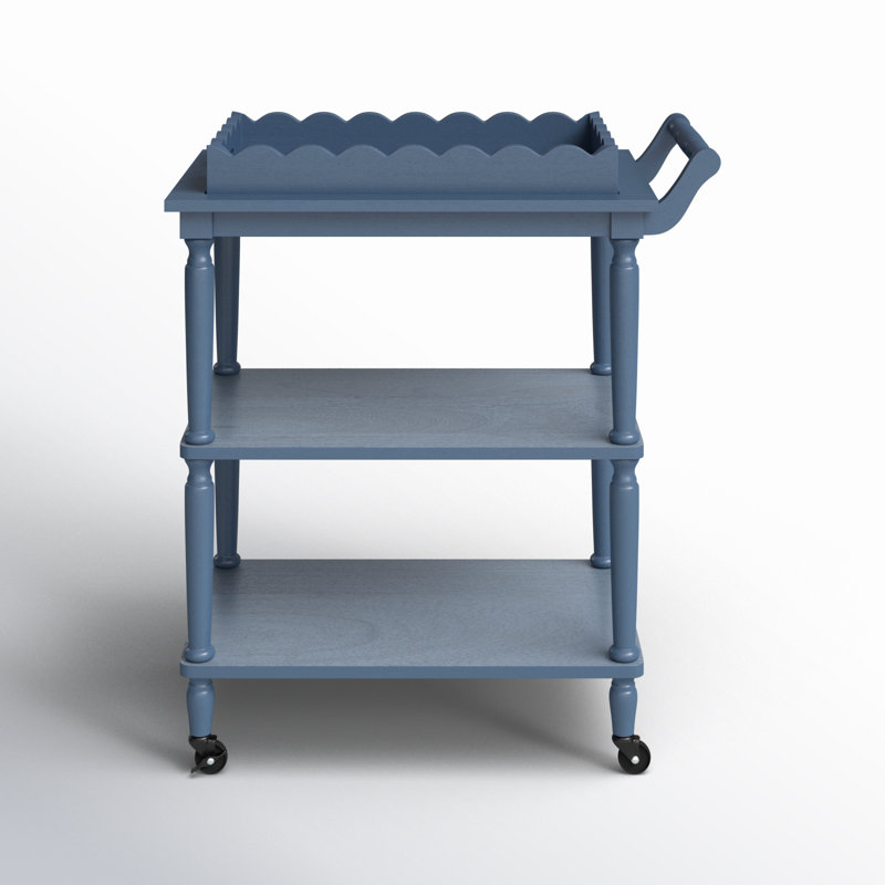 Edan 3 Tier Dining Cart, Blue
