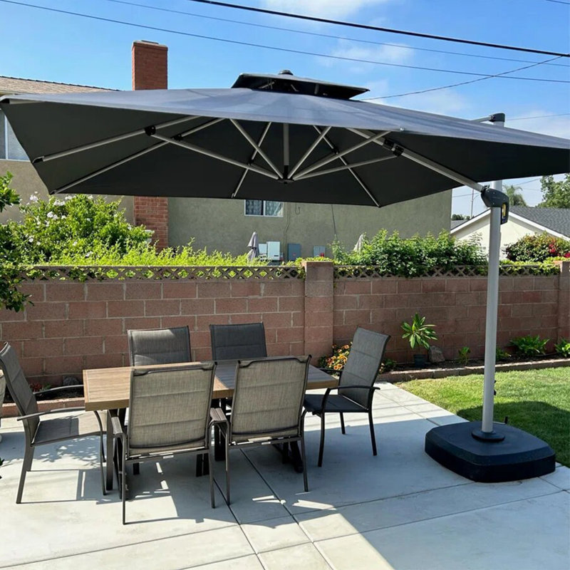 335cm Cantilever Parasol, Grey