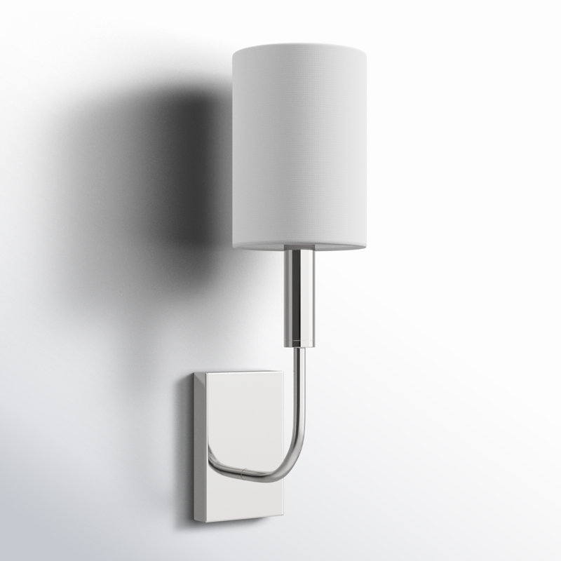 Brianna 1 - Light Candle Wall Light, Polished Nickel