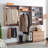 Devi Oak Wall Mounted Wood Closet System-289387213