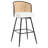 Cane Back Swivel Upholstered Stool-310099302-310099303-323371339