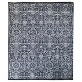 Kashmiri Ikat Area Rug in Gray