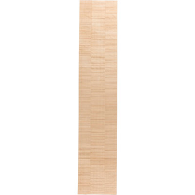 Modern One-of-a-Kind 3'5" X 17'9" New Age Runner Wool Area Rug in Beige
