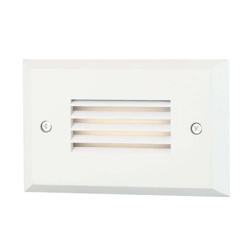 Éclairage de marche horizontal à persiennes, Blanc