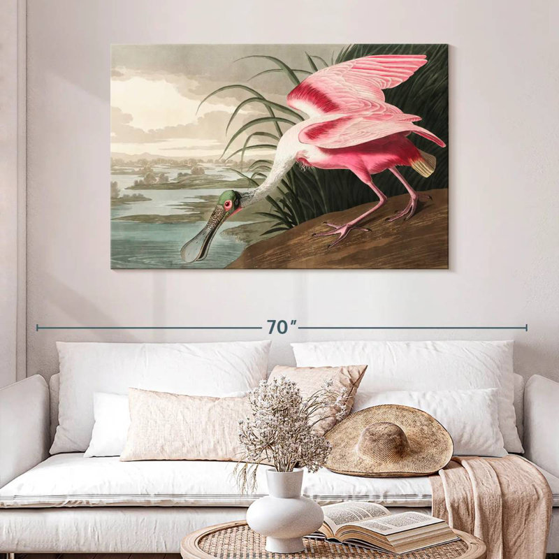 Brampt Roseate Spoonbill, 32" H x 48" W