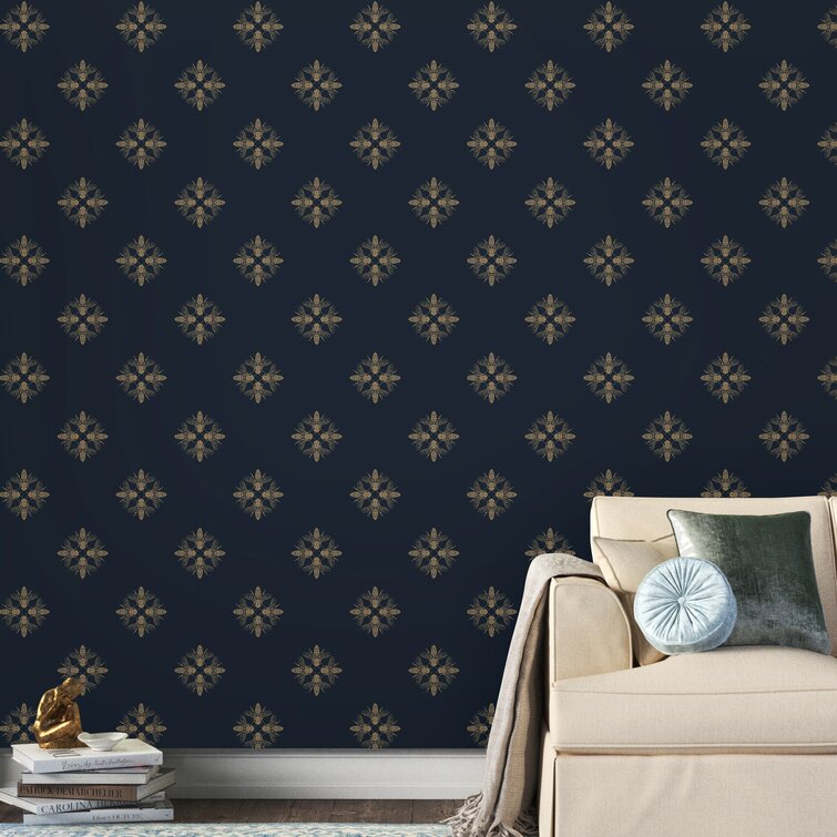 Kelly Clarkson Home Ida Damask Wallpaper  Reviews  Wayfair