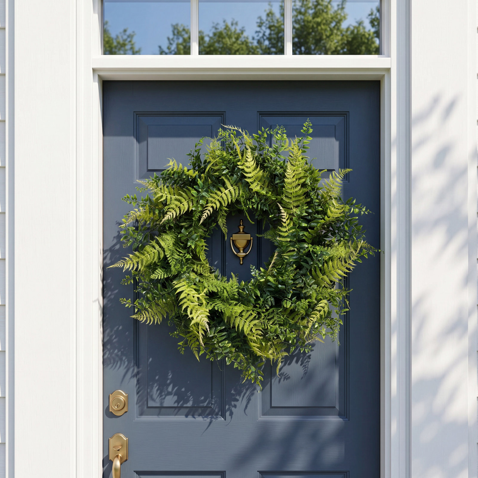 Fern Wreath, 24" H x 24" W x 4" D