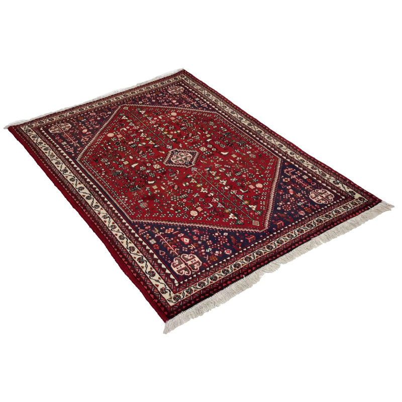 Orfelinda Oriental Area Rug in Red