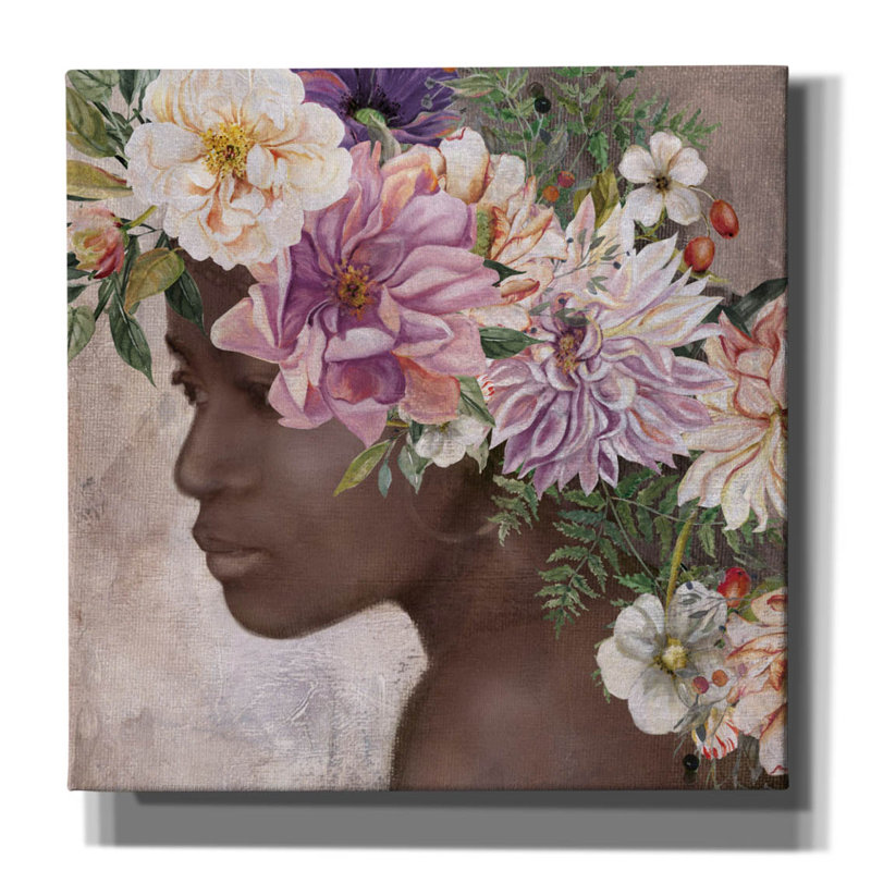 «Deep in Thought II» par Carol Robinson, art mural sur toile, 18 po x 18 po, H 18 po x l 18 po x P 0,75 po