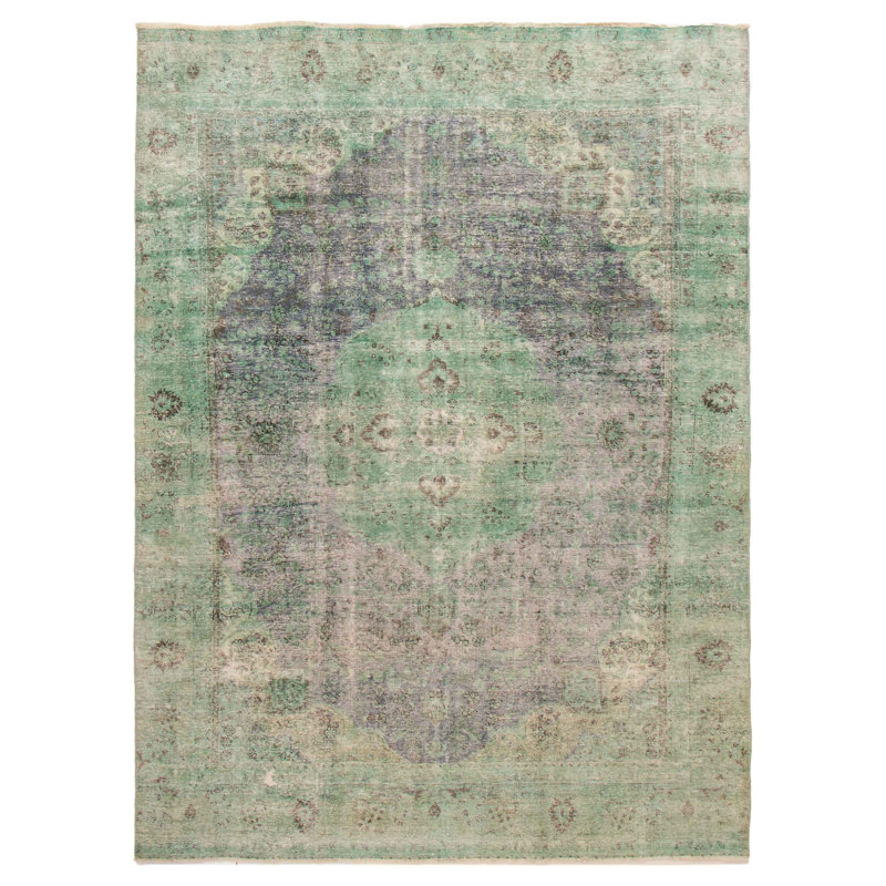 Tapis vert à transition de couleur 9 pi 1 po x 12 pi 2 po
