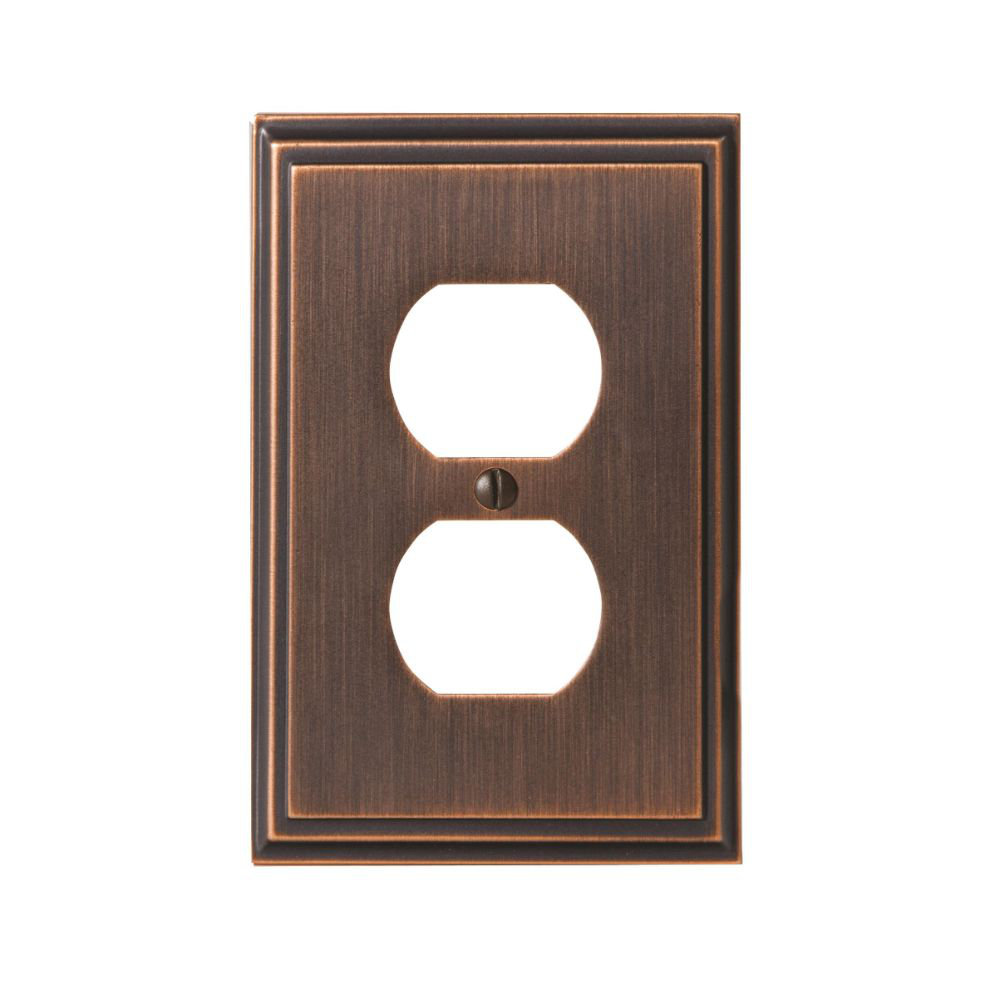 Mulholland 1-Gang Duplex Outlet Wall Plate Amerock 